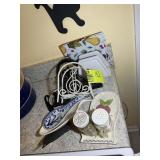 CONTENTS ON COUNTER TO WRITE OF STOVE SPOON HOLDER