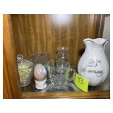 CONTENTS UPPER RIGHT CHINA HUTCH CREAMER SUGAR VAS