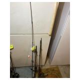 GROUP OF FISHING POLES ZEBCO EAGLE CLAW WITH SHIMA