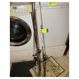 GROUP OF SALTWATER FISHING POLES REELS BY SHIMANO