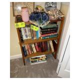 THREE TIER WOODEN SHELF 23IN X 8IN X 29IN NO CONTE