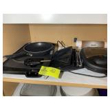 TOP SHELF OF CABINET INCLUDING GRIDDLE AND SANDWIC