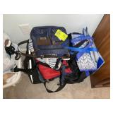 GROUP OF TOTE BAGS, AND LUGGAGE