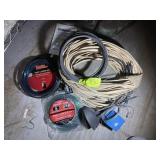 GROUP OF MISCELLANEOUS WIRE CLOTHESLINE WIRE ELECT