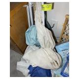 GROUP OF CURTAINS AND CURTAIN RODS