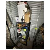 FORTIER PLASTIC SHELVING UNIT WITH CONTENTS CHRIST