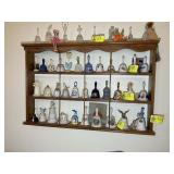 WOODEN WALL SHELF APPROXIMATELY 40 IN BY 26 IN NO