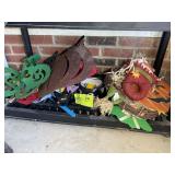 BOTTOM SHELF OF PLASTIC STORAGE RACK MISCELLANEOUS