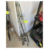 GROUP OF FISHING POLES FINTECH SILVER STICK DAIWA,