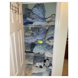 CONTENTS OF HALL, CLOSET, SHEETS, LINENS, TOWELS