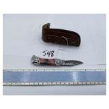 XROSSROADS CUTLERY DAMASCUS STEEL FOLDING POCKET K