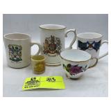 GROUP OF COFFEE MUGS