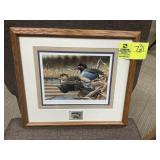 FRAMED AND MATTED 2005 NORTH CAROLINA MIGRATORY WA