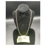 STERLING SILVER CHAIN/ROPE NECKLACE 24IN, APPROX 1