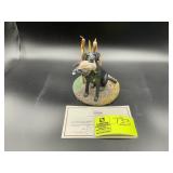 THE DANBURY MINT DOG SCULPTURE TITLED DEVOTION BY