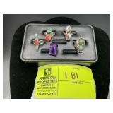 GROUP OF MISC RINGS WITH STONES THAT APPEAR TO BE