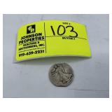 1917 WALKING LIBERTY HALF DOLLAR NO MINT MARK