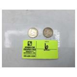 PAIR OF KENNEDY HALF DOLLARS 1964