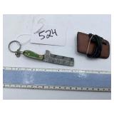 XROSSROADS CUTLERY FIXED BLADE DAMASCUS STEEL MINI