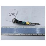 XROSSROADS CUTLERY DAMASCUS STEEL FOLDING POCKET K