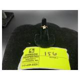 APPEARS TO BE 14K GOLD RING WITH DIAMOND LIKE STON
