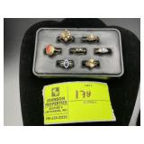 GROUP OF MISC APPEAR TO BE 8K AND 10K GOLD RINGS W