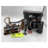GROUP INCLUDING WUEST 8 X 40 BINOCULARS AND A PAIR