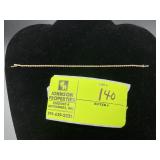APPEARS TO BE MARKED 14K YELLOW GOLD BRACELET 7IN