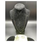 APPEARS TO BE MARKED 14K YELLOW GOLD NECKLACE 23.5