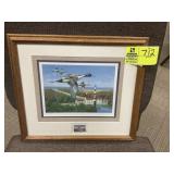 FRAMED AND MATTED 1996 NORTH CAROLINA MIGRATORY WA