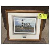 FRAMED AND MATTED 1992 NORTH CAROLINA MIGRATORY WA