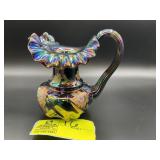 FENTON WAVECREST CARNIVAL GLASS PITCHER APPROXIMAT