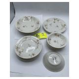 GROUP OF THEODORE HAVILAND NEW YORK PINK SPRAY PAT