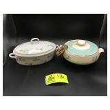PAIR OF VINTAGE CASSEROLE DISHES