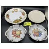 GROUP OF VINTAGE DECORATIVE SERVING PIECES BOWLS F