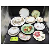 GROUP OF MISCELLANEOUS PLATES SAUCERS VARIOUS COLO