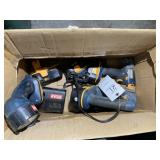 BOX CONTAINING MISCELLANEOUS RYOBI CORDLESS POWER
