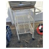 ROLLING METRO RACK 18 IN SQ X 37 IN TALL