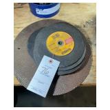 GROUP OF CUTTING DISCS APPEAR TO BE MOSTLY DEWALT