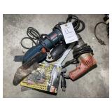 GROUP INCLUDING BOSCH FINE CUT CUT OFF TOOL ENGRAV