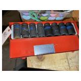 SET OF KING TONY IMPACT DEEP SOCKETS, 26 THROUGH 3