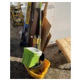 GROUP INCLUDING ROLLING MOP BUCKET, STEP STOOL, PU