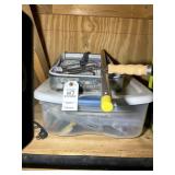 LARGE GROUP OF PAINTING SUPPLIES, ROLLER CAGES, PA