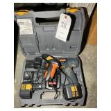 RYOBI 12 VOLT CORDLESS DRILL WITH TWO BATTERIES CH