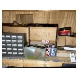 LARGE GROUP OF NAILS AND FASTENERS, BOAT CONTAINER