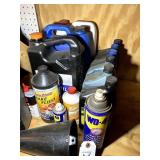 LARGE GROUP OF LUBRICANTS 3 IN 1 OIL, WD40, BRAKE