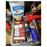 LARGE GROUP OF LUBRICANTS, WD40, 4 CYCLE ENGINE OI