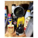 LARGE GROUP OF MOTOR OILS AND LUBRICANTS, ANTIFREE
