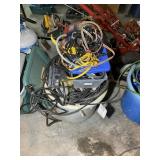 TUB WITH LARGE AMOUNT OF MISCELLANEOUS WIRE CABLE