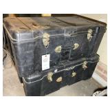 PAIR OF CONTICO PLASTIC TRUNKS APPROXIMATELY 30 IN